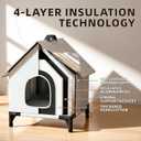 Cooling Cat House with Ice Packs for Outside&Indoor,Insulated and Weatherproof,Selfwarming Cat Shelter,Large Cave Bed for Garden (L, Cold)