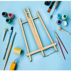 7 Pack 13.8-inch Table Top Easels for Painting and Canvas - Wooden Holder Stand for Kids and Artists - Canvas Holder Stand for Painting
