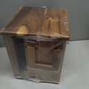 Rotating Tea Bag Organizer Acacia Wood 4-Sided Storage Box for Home or Office, Standard