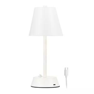 Hampton Bay 11 in. LED White Cordless Desk Lamp 1 Pack