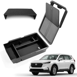 Thenice Center Console Organizer Armrest Box Tray Glovebox Hidden Storage Compartment Compatible with Honda CR-V 2023 2024 2025 2026 Accessories -3PCS