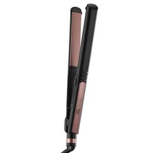 CONAIR INFINITIPRO Rose Gold Ceramic Flat Iron, 1-inch (Black)