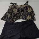 Women's Swimwear Tankini 2 Piece  Swimsuit 2 Piece Printing Bikini XL