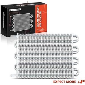 Transmission Oil Cooler, Universal Aluminium 8 Pass Tube and Fin, Oil Cooler Kit with Hose Mounting Kit