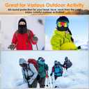 Balaclava Ski Mask Fleece Lining Windproof Warm Adjustable Thermal Winter Cold Weather Face Mask for Men Women