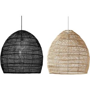 Japanese Hand Woven Bamboo Chandelier Decor Lampshade Restaurant Lantern Lamp (yellow)