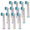 OralB CrossAction Electric Toothbrush Replacement Brush Heads, Black, 4 Count + 1 Sensitive White