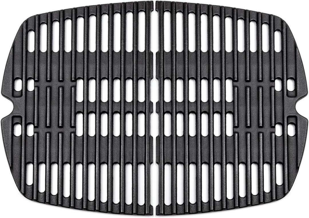 Cooking Grates for Weber Q100, Q1000, Q120, Q1200, Q1400 Series Gas Grill, 50060301, 386000, 50060001, 51010001, 51060001, Cast Iron Grill Grates Replacement for Weber 7644