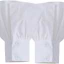 Elegtiskas Lace Cuffs for Women Wrist Detachable Sleeves Wrist Cuffs Bracelets for Women Girl (White)