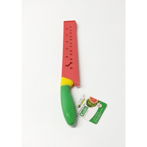 Everyday Watermelon Knife & Blade Cover BPA Free Soft Grip 11.5"