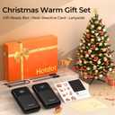 Hotdot Hand Warmers Rechargeable, Heat Levels (104131F), Real-Time Temp & Battery Display, Electric Hand Warmers, Fast Heating, Fits in Gloves/Pocket, Gifts for Women & Men (AI-Black 2Pack)