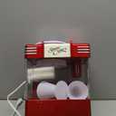 Nostalgia Snow Cone Shaved Ice Machine - Retro Table-Top Slushie Machine Makes 20 Icy Treats - Includes 2 Reusable Plastic Cups & Ice Scoop - Retro Red