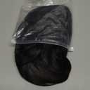 eNilecor Short Black Bob Wigs, 12" Straight with Flat Bangs Synthetic Colorful Cosplay Daily Party Wig for Women Natural As Real Hair+ Free Wig Cap (Black)