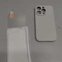 Miracase Designed for iPhone 14 Pro Case with Screen Protector, [Upgraded Camera Protection], Shockproof Liquid Silicone Rubber Phone Case Cover for 14 Pro 6.1 inch, Moonlight White