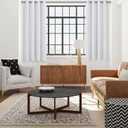 DWCN Wide Curtains for Living Room, 60W Inch Greyish White Curtain for Bedroom, Room Darkening Thermal Light Blocking Drapes - W60 x L63 Inches Long, 2 Panels