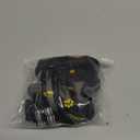 DcOaGt Dog Shoes Waterproof Dog Boots for Puppy with Reflective Straps Rugged Anti-Slip Sole, Paw Protectors Dog Booties for Hot Pavement, Winter Snow Rain Hiking 4PCS Black (Size 1: for paw width 0-1.8 inches)