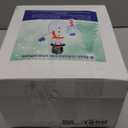 8 Foot Christmas Inflatable Snowman with North Pole Sign LED Lights DecorationGiant Christmas White Snowmen & Street Signs Indoor Outdoor Blow up Decoration