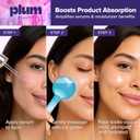 Plum Beauty Facial Cooling Globes - Cool Massage Tools for Refreshing Skincare Routine, Enhances Self Care, Reduces Puffiness - Set of 2