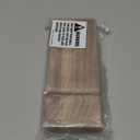 2 1/2"W x 6 1/2"H x 1"P Americraft Solid Hardwood Stain Grade Traditional Plinth Block, Walnut