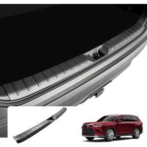 Rear Trunk Bumper Protector for 2025 2024 Grand Highlander Accessories, Trunk Door Sill Protector for Toyota Grand Highlander Accessories 2024 2025, Carbon Fiber Pattern 2 PCs