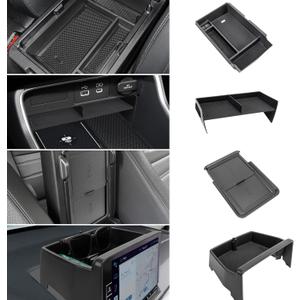 4PCS Center Console Organizer Compatible with 2023 2024 2025 2026 Honda CRV EX-L/Sport-L Hybrid Dashboard Tray and Armrest Storage Box Armrest Hidden Tray Interior Accessories
