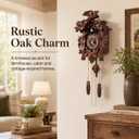Cuckoo Clock, Black Forest Style Wooden Pendulum Quartz Wall Clock, Volume Control, Night Silent, Gift Package, Professional Service