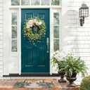 Christmas-Welcome Door-Mats Winter-Pine-Trees Coir-DoormatsNon-Slip Front Door Mat Seasonal Winter-Christmas Holiday Doormat for Indoor Outdoor Entrance Decor 17 X 29 Inch (Cedar)