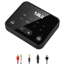 1Mii Bluetooth 5.3 Transmitter for TV to 2 Wireless Headphones, Long Range 100ft Bluetooth Adapter for TV aptX Adaptive & HD/Volume Control, Optical/USB/AUX/RCA Audio Inputs