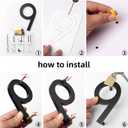 6" Floating Modern Address House Number,Modern Metal Anti-Rust House Numbers with Nail Kits for Door Garden Mailbox Decor Visibility Signage (black, 1)