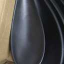 4.3" Voga Melamine Japonais Modern Tasting Spoon, Small, Black - 10ct Box - Restaurantware