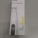 PAPMINI Dog Grooming Kit with LED Display, 35dB Ultra-Low Noise Dog Paw Trimmer, Cordless Hair Trimmer for Paws, Ears, Face, Rump with LED Light (White)