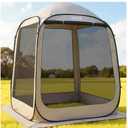 VEVOR Screen House Tent 6x6FT Pop-Up Screen Tent for 4–6 Person, Portable Screen Room Gazebo with Netting, Carry Bag & Ground Stakes, Instant Screen Canopy for Patio Backyard Garden Camping
