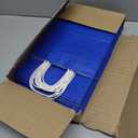 Toovip 50 Pack 8x4.75x10 Inch Medium Royal Blue Kraft Paper Bags with Handles Bulk, Gift Wrap Bags for Favor Grocery Retail Party Birthday Shopping Business Goody Craft Merchandise Take Out sacks