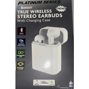 True Wireless Stereo Earbuds With Charging Case,New Platinum Series