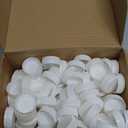 PATIKIL 38mm/1.5" Inner Plastic Bottle Cap, 100Pcs Replacement Screw Bottle Cap Storage Jug Lids for Craft DIY Juice Water Milk, White