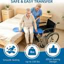 Transfer Board with 360° Rotating Slide Seat, Slide Board for Transferring