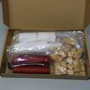 4 Pcs Hand Corker Set, For Standard Wine, Belgian Beer, and Synthetic Plastic Corks, with 20Pcs Wine Cork and 20Pcs Red Pvc Heat Shrink Caps (Hand Corker Set)