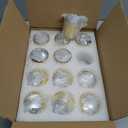 Gold Votive Candle Holders 12Pcs Assorted Gold Mercury Glass Votives Tealight Candle Holders for Table Centerpiece Wedding Bridal Shower Engagement Party Festival Holiday Home Decor