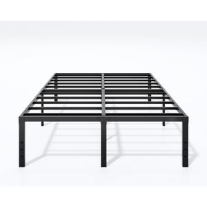 Metal Bed Frame Queen Size - 18 Inch Heavy-Duty Queen Platform Bed Frame No Box Spring Needed, Easy Assembly, Noise-Free, Sturdy Mattress Foundation, Underbed Storage Space
