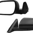 Dasbecan Left Driver Side Mirror Compatible with Ford Explorer 2020-2025 Heated Manual Fold Power Glass W/Blind Spot Door Mirror Replaces LB5Z17683XB FO1320673 (7PINS)