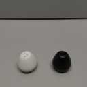 Tanew Ceramic Salt and Pepper Shakers Set of 2, 2oz Farmhouse Style, Vintage Cute Mini Salt Shakers, Glossy White and Matte Black, Perfect for Compact Cooking, Travel, BBQ, Kitchen and Resturant Decor