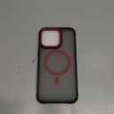 DEERLAMN Strong Magnetic Case for iPhone 15 Pro Max 6.7-Inch,[Compatible with Magsafe][Military Grade Drop Protection] Translucent Matte Shockproof Protective Phone Cover-Forest Red