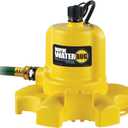 WAYNE - WaterBUG 1/6 HP 1350 GPH Submersible Pump with Multi-Flo Technology - Water Removal and Transfer Pump, Yellow
