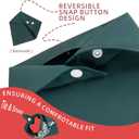 8 x Christmas Dog Bandanas Naughty & Nice Idea Funny Holiday Stocking Pet Scarf Gifts - On The Naughty List and I Regret Nothing, Solid Green, Extra Large Breed, 75lbs+