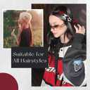 24PCS Bow Hair Clips 3 Colors Red Star Hair Clips Black Satin Mini Hair Bows White Star Barrettes Bowknot Snap Metal Y2K Hair Accessories for Women Girls