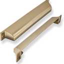 2 Pack 5 Inch Center to Center Champagne Bronze Cabinet Cup Pulls Drawer Pulls Kitchen Hardware Honey Bronze Channing Cup Pulls Drawer Handles Knobs 5 inch Hole Center