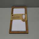 Hampton Art Framed Enamel Craft Me Sign, 8 x 15 Inch, White, with Rustic Wood Frame, DIY Home Decor Surface, for Paint, Vinyl, Stencils and Craft Projects