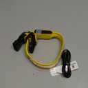 N/ hionre Pet Neck Collars, USB Rechargeable Flashing LED Light Safety Anti-Lost Collar Necklace for Pet Dog Puppy Yellow S