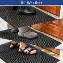 Anti Fatigue Rubber Floor Mat 2 Pack Restaurant Kitchen Mats for Floors Rubber Non-Slip Bar Floor Mats Door mat Drainage Mats Utility Garage Indoor Outdoor Use 36 x 60 Inches