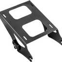 Black Carbon Fiber Pattern Detachable Tour Pack Mount Bracket Luggage Rack for Harley Touring Street Road Electra Glide Road King 2014-2026
